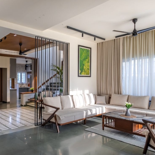 Partitioned Living Room